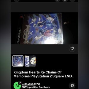 Square Enix Kingdom Hearts Re:Chain of Memories PlayStation 2 Game - Blue